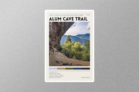 Alum Cave Trail Travel Sticker