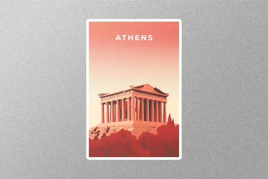 Wholesale Vintage Athens Travel Sticker