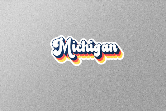 Retro Michigan State Sticker