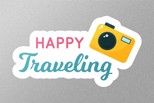 Wholesale Happy Traveling Travel Sticker