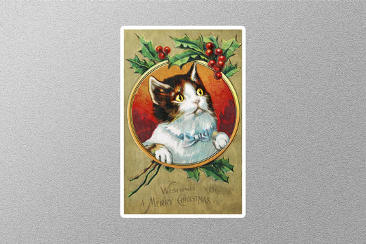 Wholesale Vintage Wish You a Merry Christmas Sticker