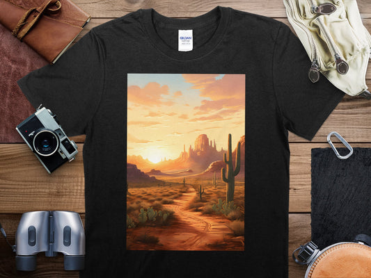 Desert Sunset Travel T-Shirt, Desert Sunset Shirt