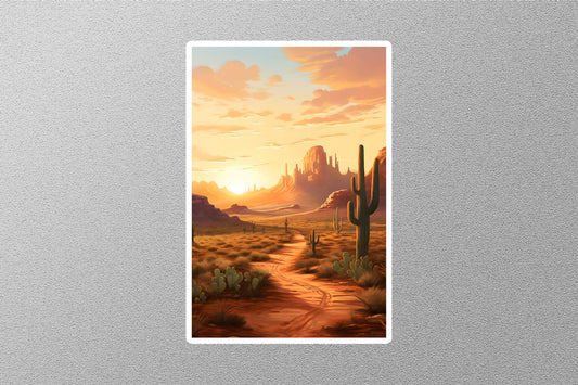 Wholesale Desert Sunrise Travel Sticker