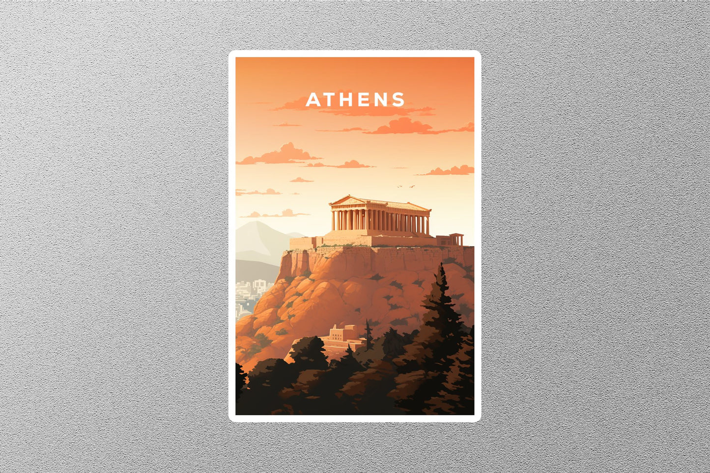 Wholesale Vintage Athens 2 Travel Sticker