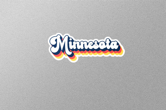 Retro Minnesota State Sticker
