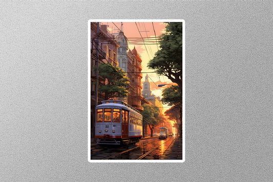 Wholesale Rainy Night Travel Sticker