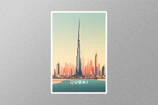 Wholesale Vintage Burj Khalifa Travel Sticker