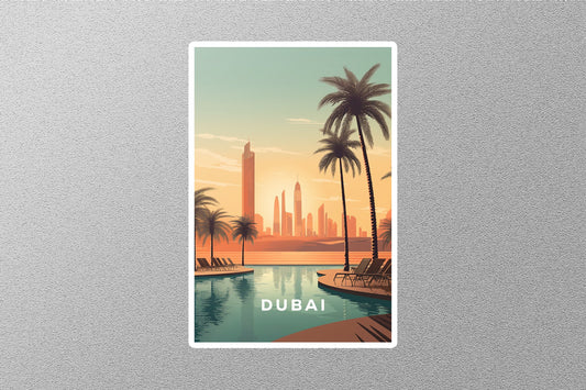 Wholesale Vintage Dubai Travel Sticker