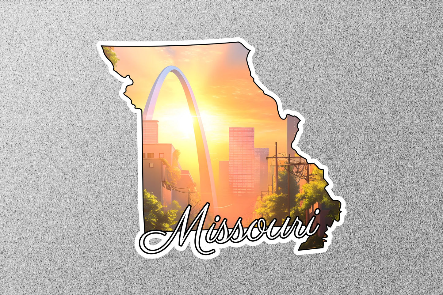 Missouri Map State Sticker