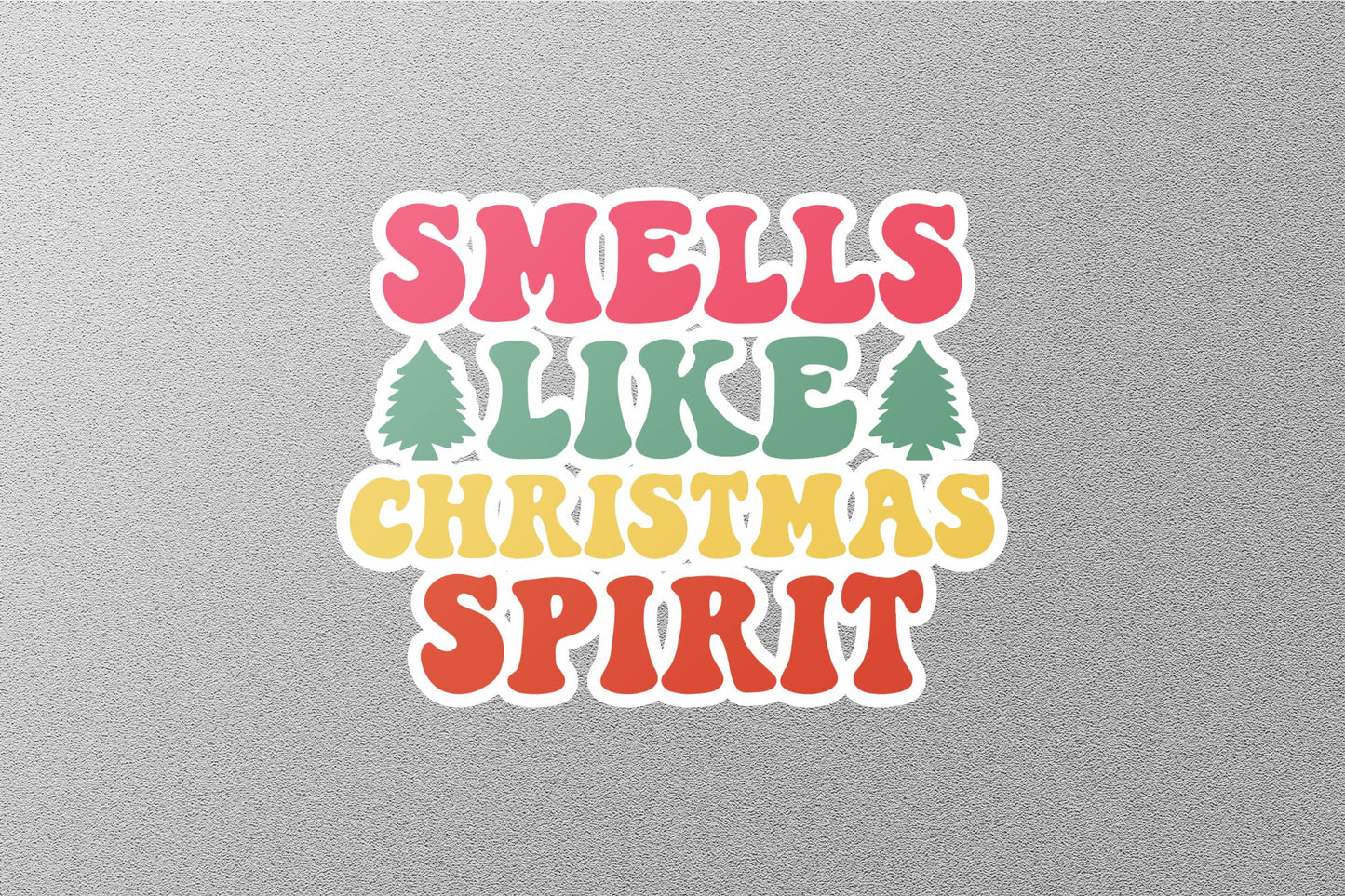 Wholesale Smile Like Christmas Spirit Christmas Sticker