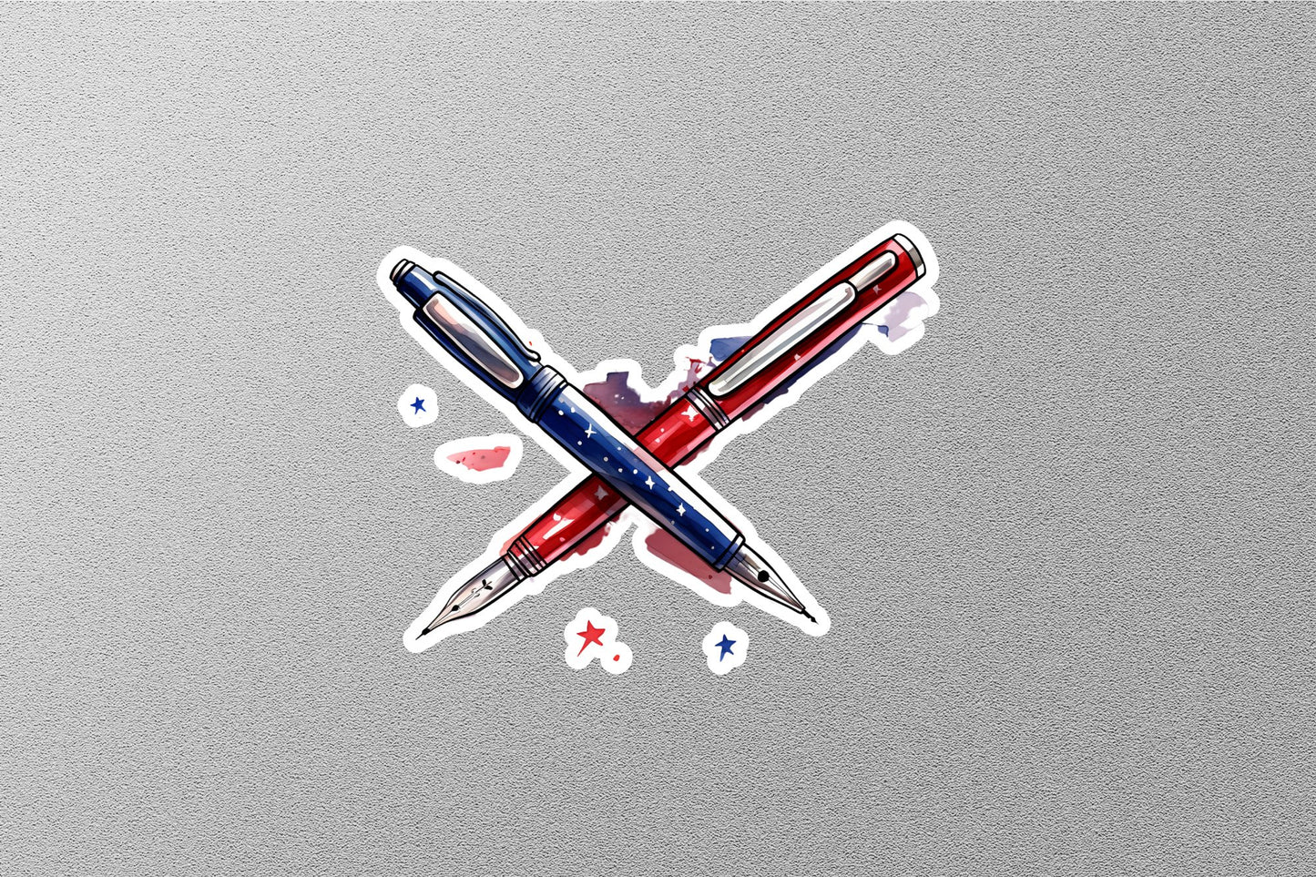 American Flag Ball Point Sticker