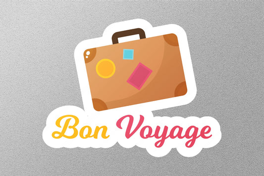 Wholesale Bon Voyage Travel Sticker