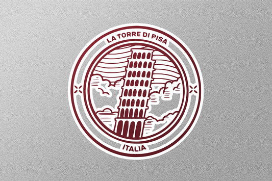 Wholesale Pisa Italy Travel Stamp Sticker