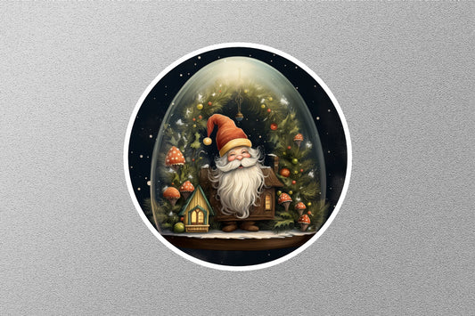 Smiley Forest Gnomes Winter Holiday Sticker