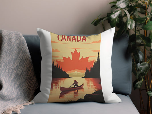 Vintage Canada Throw Pillow