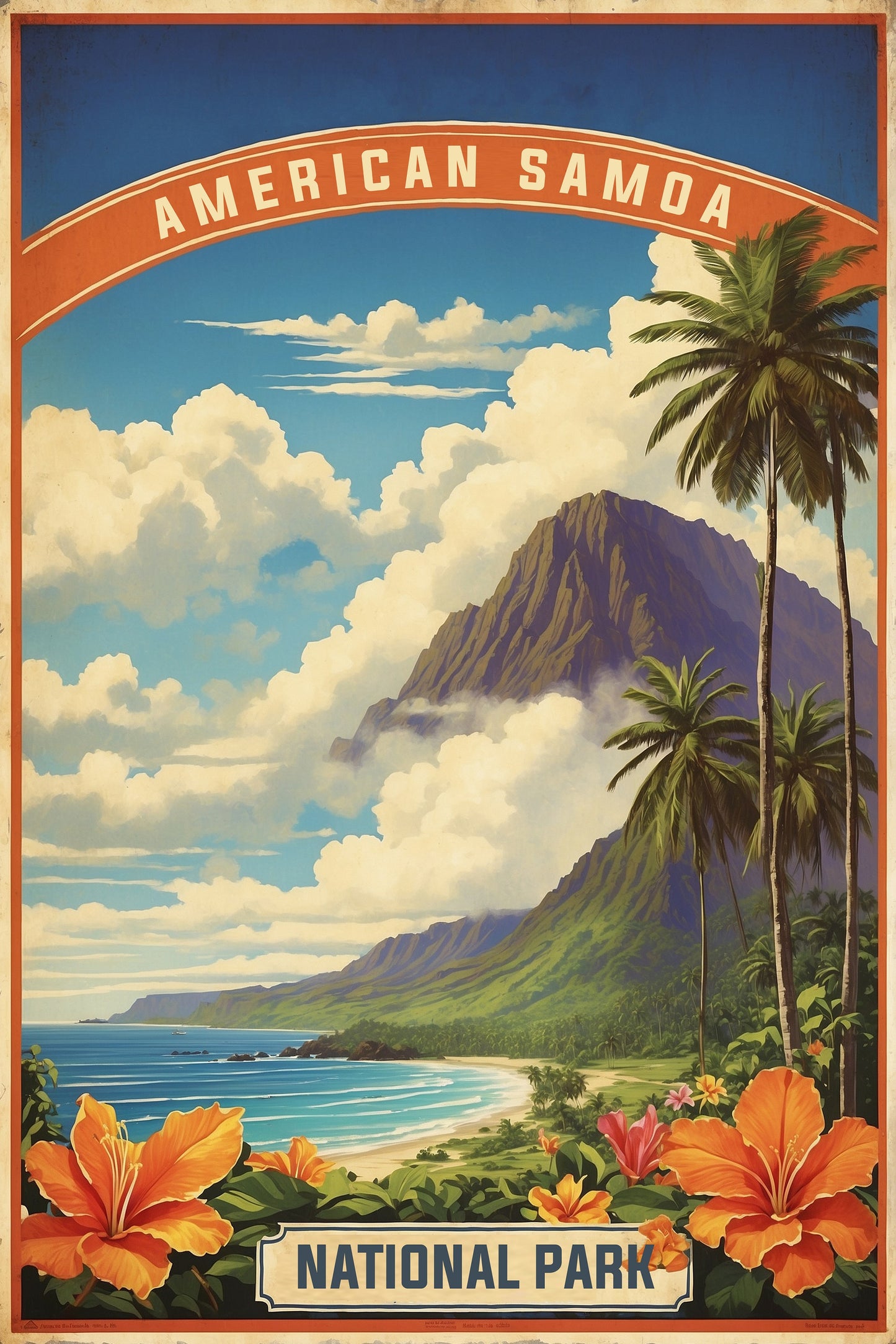 Vintage American Samoa National Park Sticker