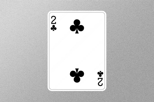 Wholesale 2 Of Clubs Cards Sticker