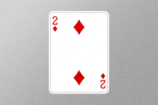 Wholesale 2 of Diamonds Cards Sticker