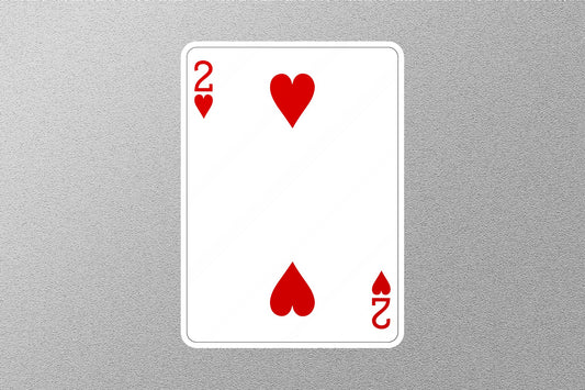 Wholesale 2 of Hearts Cards Sticker