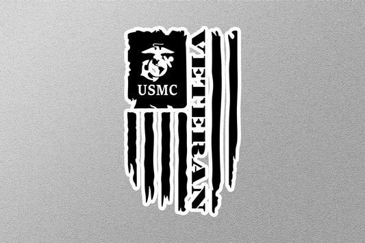 American Veteran USMC Sticker