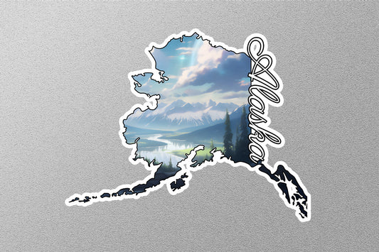 Alaska Map State Sticker