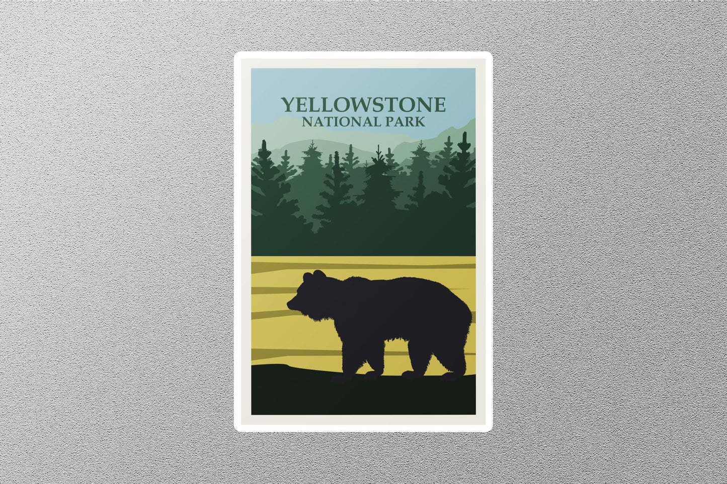 Vintage Yellowstone National Park Travel Sticker