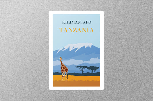Wholesale Vintage Kilimanjaro Tanzania Travel Sticker