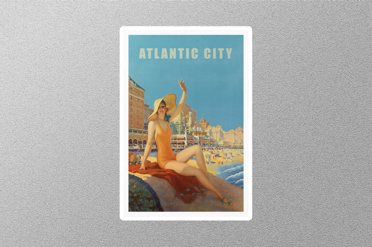 Wholesale Vintage Atlantic City Travel Sticker