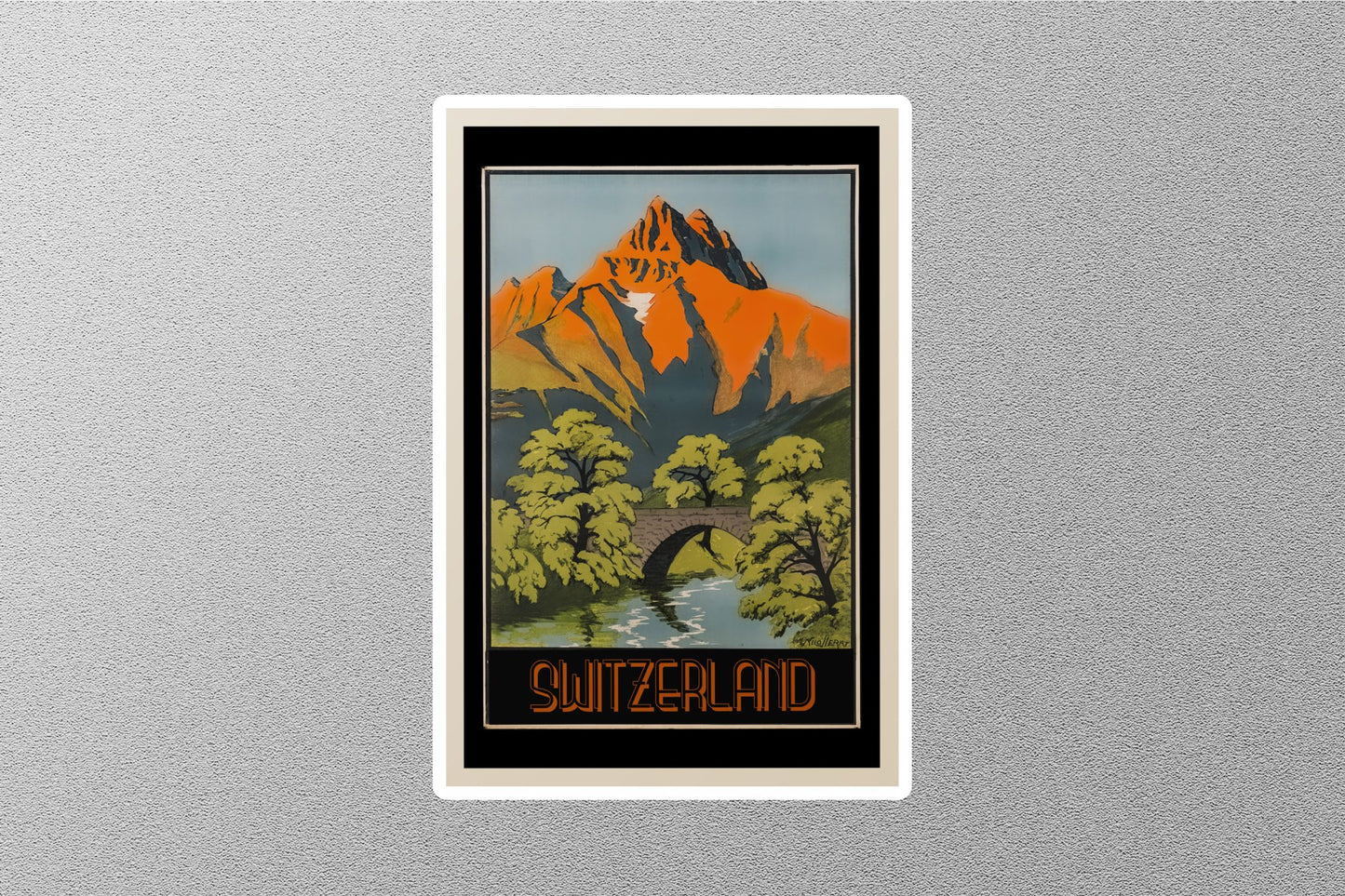 Wholesale Vintage Switzerland Travel Sticker