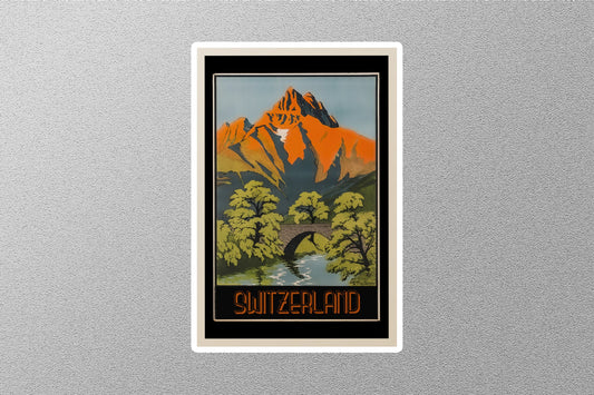 Wholesale Vintage Switzerland Travel Sticker