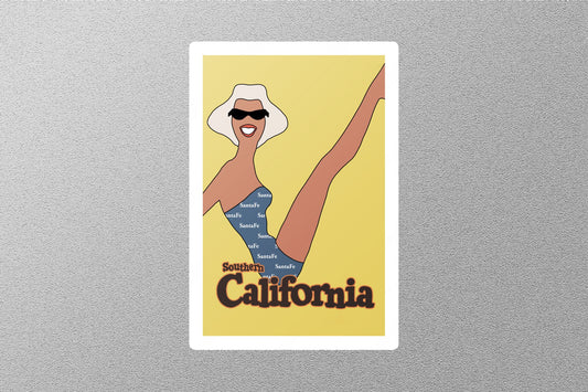 Vintage California Travel Sticker