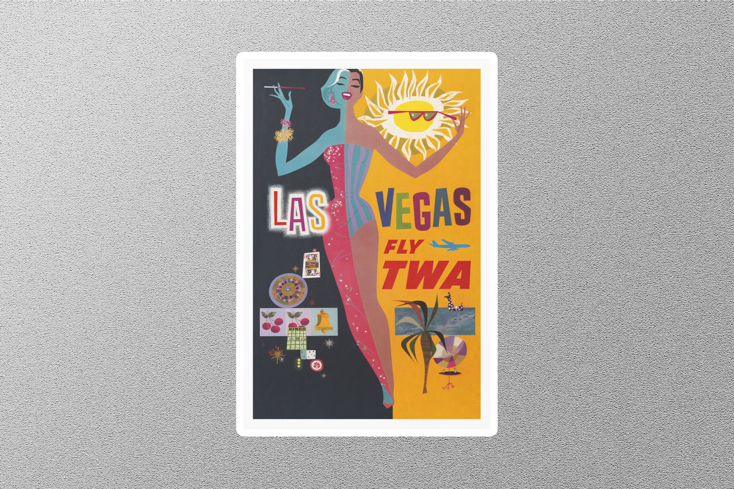 Wholesale Vintage Las Vegas Retro Travel Sticker