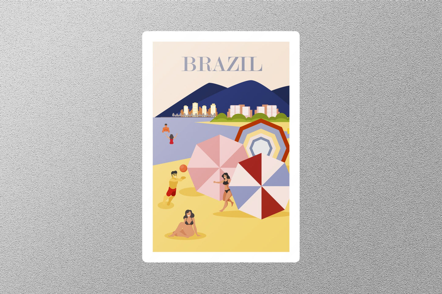 Wholesale Vintage Brazil Travel Sticker