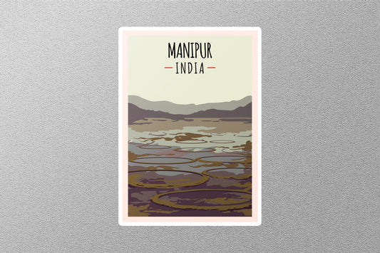 Wholesale Vintage Manipur India Travel Stickers