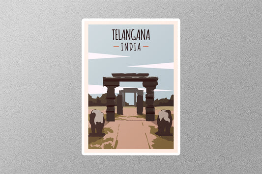 Wholesale Vintage Telangana India Travel Stickers