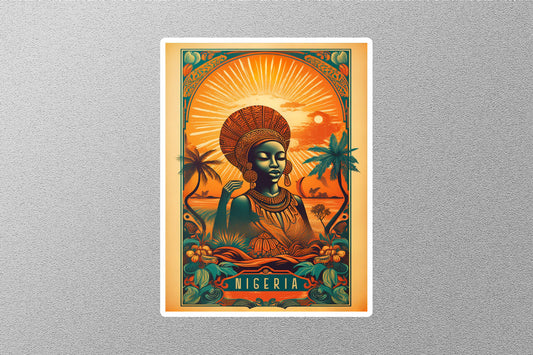 Wholesale Vintage Nigeria Travel Stickers