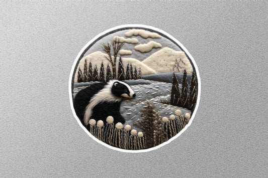 Wholesale Badger Winter Holiday Sticker