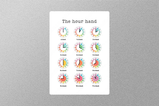 The Hour Hand Education Sticker