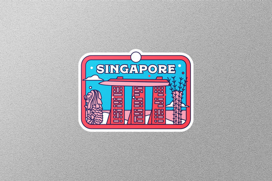 Wholesale Singapore Travel Sticker