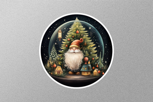 Gnomes With Christmas Tree Winter Holiday Sticker