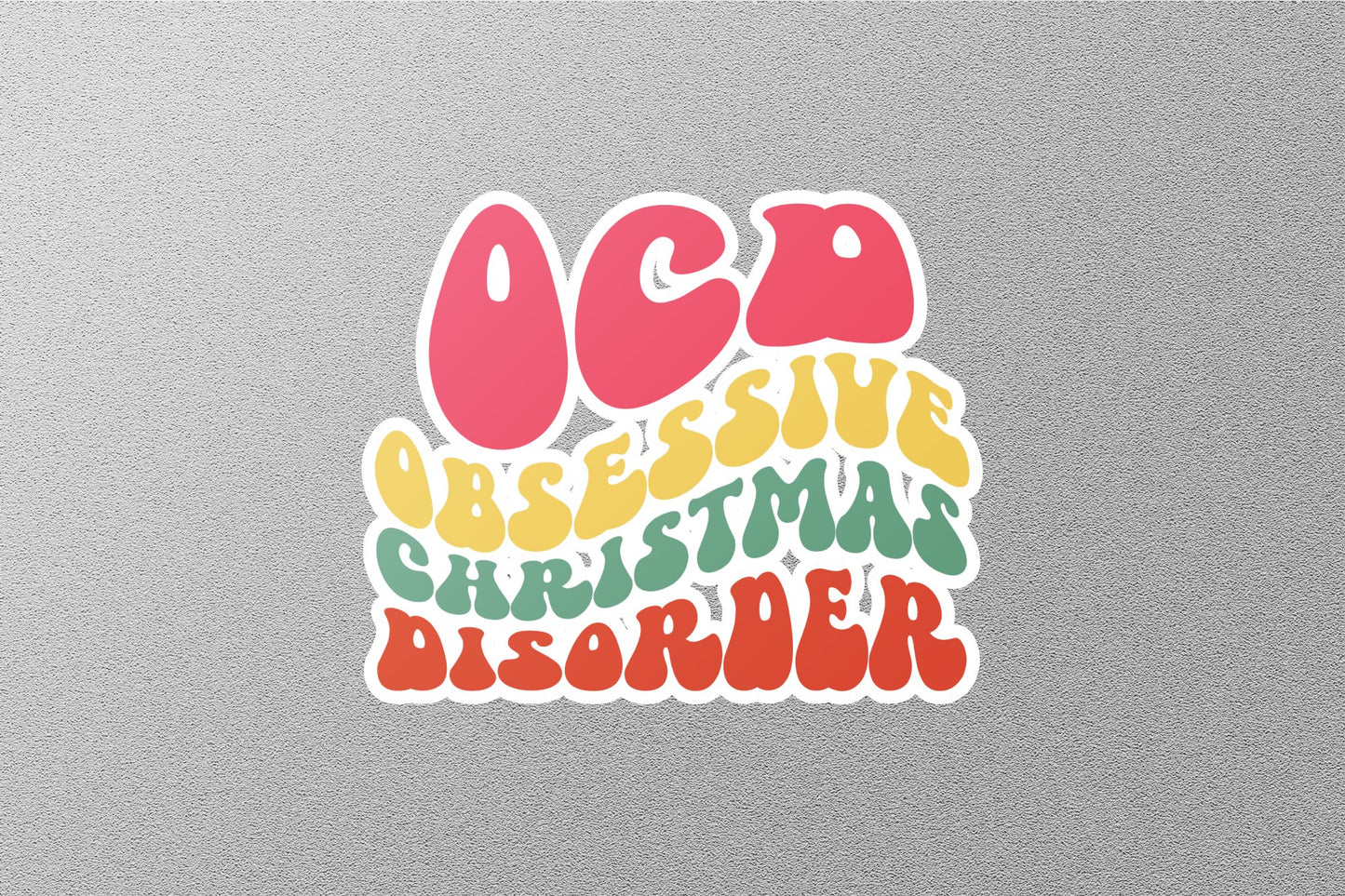 Wholesale Obsessive Christmas Disorder Christmas Sticker