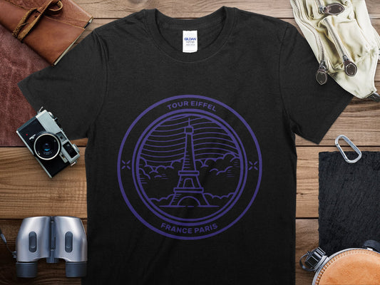Tour Eiffel France  Stamp Travel T-Shirt, Tour Eiffel France Travel Shirt
