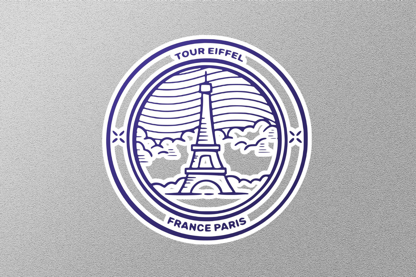 Wholesale Eiffel France Paris Travel Stamp Sticker