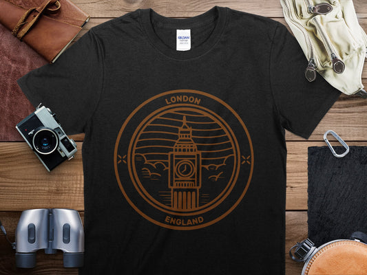 London 2 Stamp Travel T-Shirt, London 2 Travel Shirt