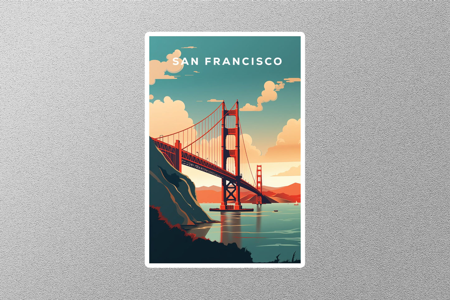 Wholesale Vintage San Francisco Travel Sticker
