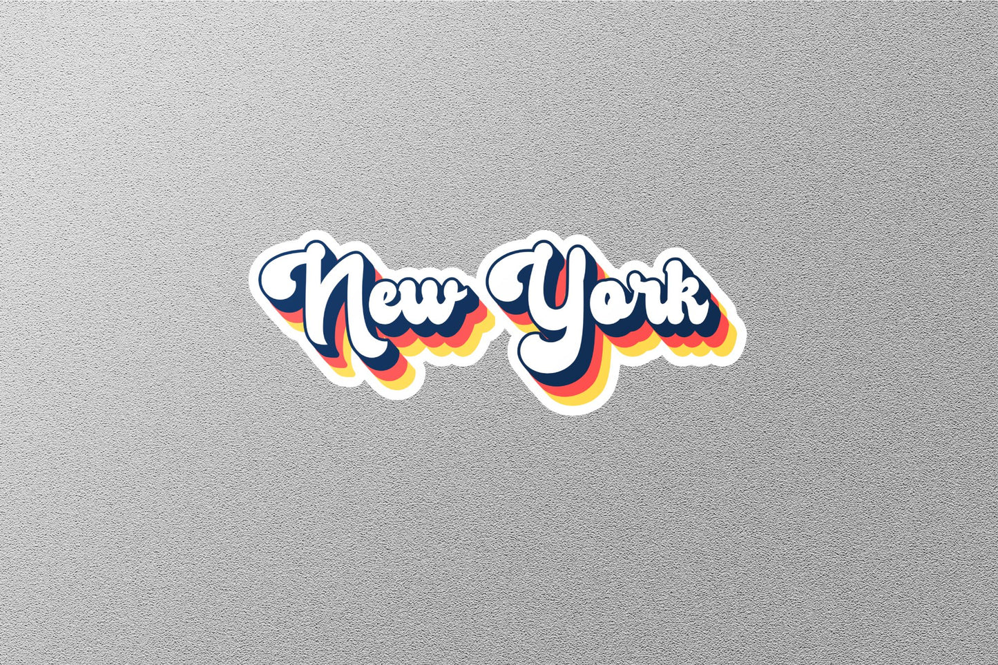 Retro New York State Sticker