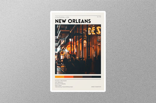 New Orleans USA Travel Sticker