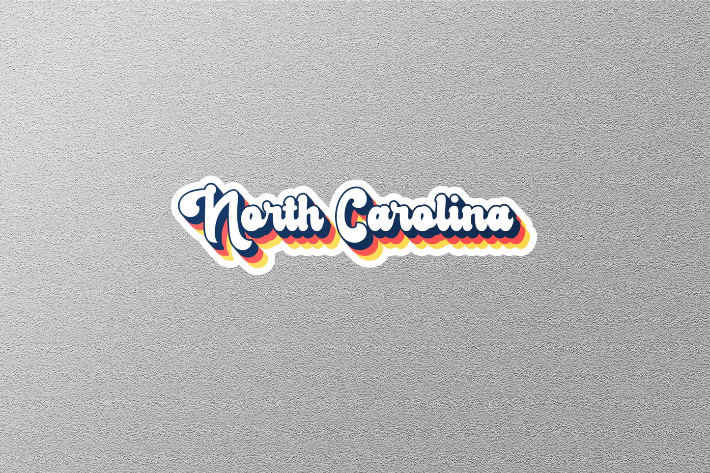Retro North Carolina State Sticker