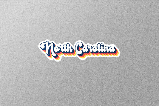 Retro North Carolina State Sticker