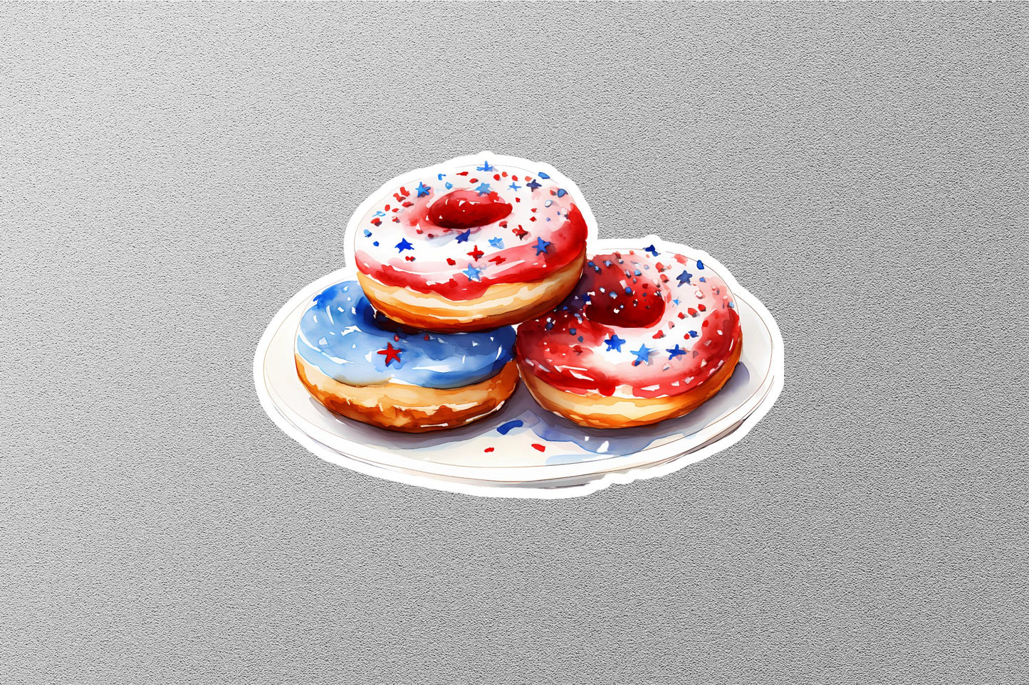 American Flag Do Nuts Sticker